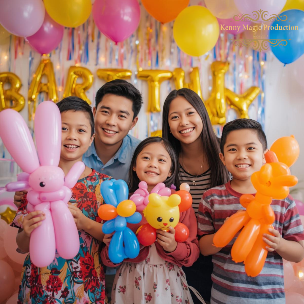 Colorful balloon kenny magic production